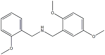 [(2,5-dimethoxyphenyl)methyl][(2-methoxyphenyl)methyl]amine Struktur