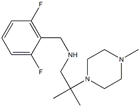 [(2,6-difluorophenyl)methyl][2-methyl-2-(4-methylpiperazin-1-yl)propyl]amine Struktur