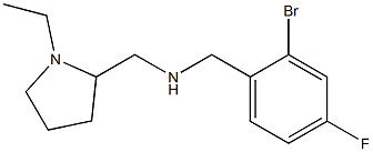 [(2-bromo-4-fluorophenyl)methyl][(1-ethylpyrrolidin-2-yl)methyl]amine Struktur