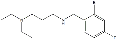 [(2-bromo-4-fluorophenyl)methyl][3-(diethylamino)propyl]amine Struktur