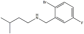 [(2-bromo-5-fluorophenyl)methyl](3-methylbutyl)amine Struktur