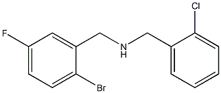 [(2-bromo-5-fluorophenyl)methyl][(2-chlorophenyl)methyl]amine Struktur