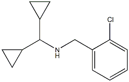 [(2-chlorophenyl)methyl](dicyclopropylmethyl)amine Struktur