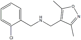 [(2-chlorophenyl)methyl][(3,5-dimethyl-1,2-oxazol-4-yl)methyl]amine Struktur