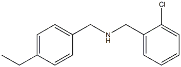 [(2-chlorophenyl)methyl][(4-ethylphenyl)methyl]amine Struktur