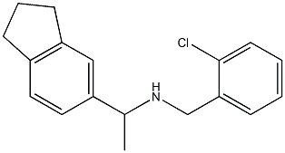 [(2-chlorophenyl)methyl][1-(2,3-dihydro-1H-inden-5-yl)ethyl]amine Struktur