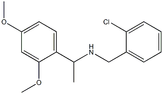 [(2-chlorophenyl)methyl][1-(2,4-dimethoxyphenyl)ethyl]amine Struktur