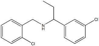 [(2-chlorophenyl)methyl][1-(3-chlorophenyl)propyl]amine Struktur