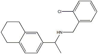 [(2-chlorophenyl)methyl][1-(5,6,7,8-tetrahydronaphthalen-2-yl)ethyl]amine Struktur