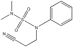 [(2-cyanoethyl)(phenyl)sulfamoyl]dimethylamine Struktur