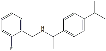 [(2-fluorophenyl)methyl]({1-[4-(propan-2-yl)phenyl]ethyl})amine Struktur