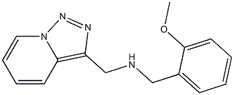 [(2-methoxyphenyl)methyl]({[1,2,4]triazolo[3,4-a]pyridin-3-ylmethyl})amine Struktur