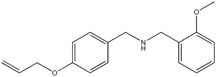 [(2-methoxyphenyl)methyl]({[4-(prop-2-en-1-yloxy)phenyl]methyl})amine Struktur