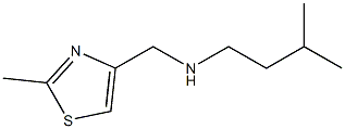 [(2-methyl-1,3-thiazol-4-yl)methyl](3-methylbutyl)amine Struktur