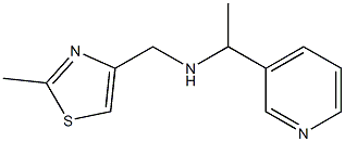 [(2-methyl-1,3-thiazol-4-yl)methyl][1-(pyridin-3-yl)ethyl]amine Struktur