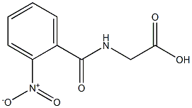 [(2-nitrobenzoyl)amino]acetic acid Struktur