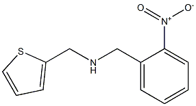 [(2-nitrophenyl)methyl](thiophen-2-ylmethyl)amine Struktur