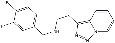 [(3,4-difluorophenyl)methyl](2-{[1,2,4]triazolo[3,4-a]pyridin-3-yl}ethyl)amine Struktur