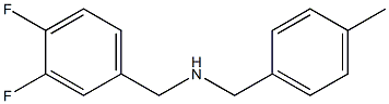 [(3,4-difluorophenyl)methyl][(4-methylphenyl)methyl]amine Struktur