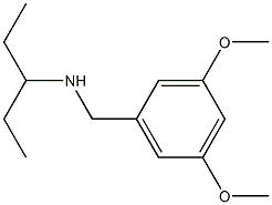 [(3,5-dimethoxyphenyl)methyl](pentan-3-yl)amine Struktur