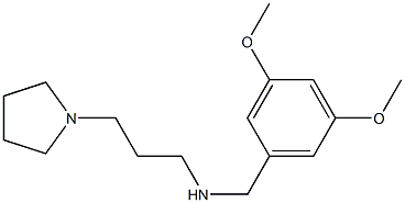 [(3,5-dimethoxyphenyl)methyl][3-(pyrrolidin-1-yl)propyl]amine Struktur