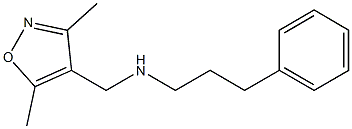 [(3,5-dimethyl-1,2-oxazol-4-yl)methyl](3-phenylpropyl)amine Struktur