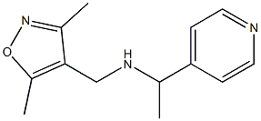 [(3,5-dimethyl-1,2-oxazol-4-yl)methyl][1-(pyridin-4-yl)ethyl]amine Struktur