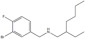 [(3-bromo-4-fluorophenyl)methyl](2-ethylhexyl)amine Struktur