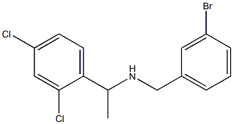 [(3-bromophenyl)methyl][1-(2,4-dichlorophenyl)ethyl]amine Struktur