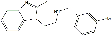 [(3-bromophenyl)methyl][2-(2-methyl-1H-1,3-benzodiazol-1-yl)ethyl]amine Struktur