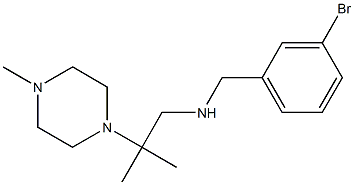 [(3-bromophenyl)methyl][2-methyl-2-(4-methylpiperazin-1-yl)propyl]amine Struktur