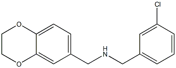 [(3-chlorophenyl)methyl](2,3-dihydro-1,4-benzodioxin-6-ylmethyl)amine Struktur