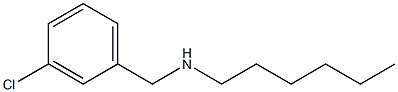 [(3-chlorophenyl)methyl](hexyl)amine Struktur