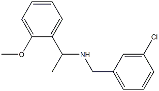 [(3-chlorophenyl)methyl][1-(2-methoxyphenyl)ethyl]amine Struktur