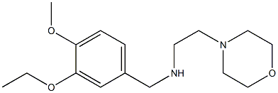 [(3-ethoxy-4-methoxyphenyl)methyl][2-(morpholin-4-yl)ethyl]amine Struktur