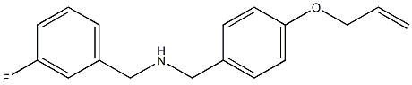 [(3-fluorophenyl)methyl]({[4-(prop-2-en-1-yloxy)phenyl]methyl})amine Struktur