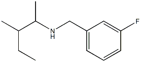 [(3-fluorophenyl)methyl](3-methylpentan-2-yl)amine Struktur