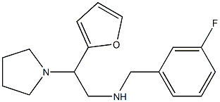 [(3-fluorophenyl)methyl][2-(furan-2-yl)-2-(pyrrolidin-1-yl)ethyl]amine Struktur