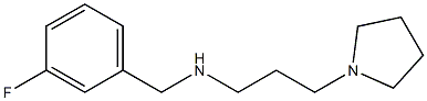 [(3-fluorophenyl)methyl][3-(pyrrolidin-1-yl)propyl]amine Struktur