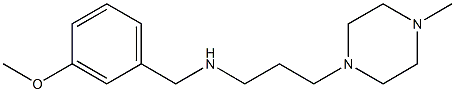 [(3-methoxyphenyl)methyl][3-(4-methylpiperazin-1-yl)propyl]amine Struktur