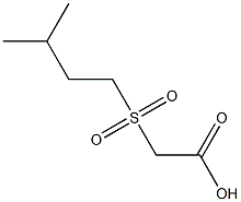 [(3-methylbutyl)sulfonyl]acetic acid Struktur