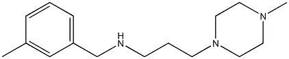 [(3-methylphenyl)methyl][3-(4-methylpiperazin-1-yl)propyl]amine Struktur