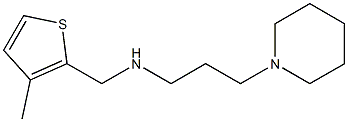 [(3-methylthiophen-2-yl)methyl][3-(piperidin-1-yl)propyl]amine Struktur