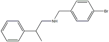 [(4-bromophenyl)methyl](2-phenylpropyl)amine Struktur