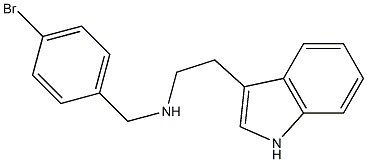 [(4-bromophenyl)methyl][2-(1H-indol-3-yl)ethyl]amine Struktur