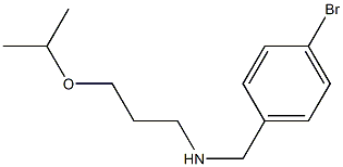 [(4-bromophenyl)methyl][3-(propan-2-yloxy)propyl]amine Struktur