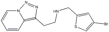 [(4-bromothiophen-2-yl)methyl](2-{[1,2,4]triazolo[3,4-a]pyridin-3-yl}ethyl)amine Struktur