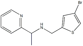 [(4-bromothiophen-2-yl)methyl][1-(pyridin-2-yl)ethyl]amine Struktur