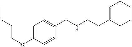 [(4-butoxyphenyl)methyl][2-(cyclohex-1-en-1-yl)ethyl]amine Struktur