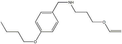 [(4-butoxyphenyl)methyl][3-(ethenyloxy)propyl]amine Struktur